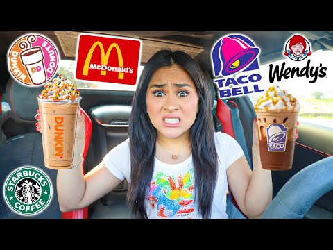 Trying EVERY Fast Food ICED COFFEE in One Day! **BAD IDEA**