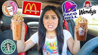 Trying EVERY Fast Food ICED COFFEE in One Day! **BAD IDEA**