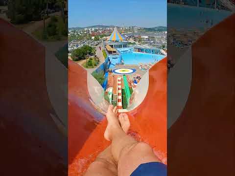Kamikaze WaterSlide at Marina Aquapark Waterland, Istanbul, Turkey Türkiye #shorts