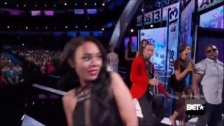 Regina Hall runs into a Camera at the BET Awards