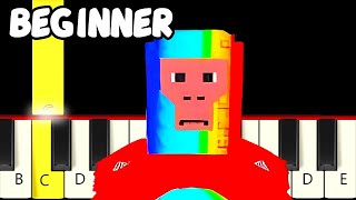 Roblox Steal A Brainrot Theme - Fast and Slow (Very Easy) Piano Tutorial - Beginner