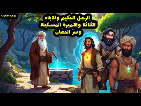 قصة الرجل الحكيم والابناء الثلاثة والاميرة المسكينة وسر الحصان من القصص الخيالية المشوقة والمسموعة