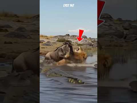 Cái kết của Sư Tử khi săn Linh Dương đầu bò. #dongvat #sưtử