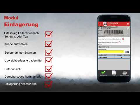 Einlagerung und Buchung von Lademitteln auf das Hauptlager | COSYS Lademittelverwaltung App