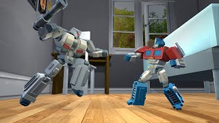 Transformers Toy Wars【OPTIMUS PRIME VS MEGATRON】Prisma 3D Animation