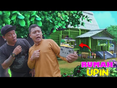 TEREKAM JELAS DRONE RUMAH UPIN IPIN ADA DIDUNIA NYATA