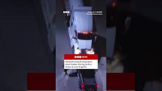 Carjackers steal tanker in police chase through LA. #LosAngeles #Crime #BBCNews