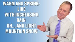 WARM THIS WEEK, COLDER THIS WEEKEND