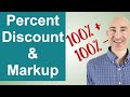 Calculating Percent Discounts and Markups