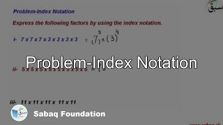 Problem-Index Notation
