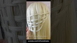 Good looking 😍 Waterfall + Basket Braid Tutorial #openhairstyle #hairstyles