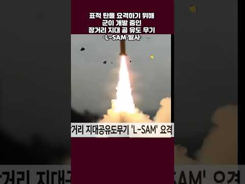 패트리엇 능가하는 한국형 L-SAM 요격 시험 성공 #shorts