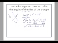 Pythagorean Theorem and Quadratic Equations
