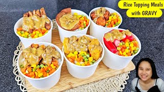 Prito lang ba ang alam mong gawin? Gawin mong Negosyo yan! Rice Topping Meals with Mushroom Gravy!