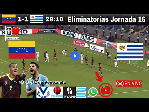 Venezuela vs. Uruguay en vivo, donde ver, a que hora juega Venezuela vs. Uruguay Eliminatorias 2025