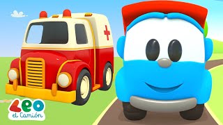 Leo el Camión y los vehículos de emergencia - Carritos para niños
