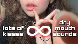 ASMR MOUTH SOUNDS FUSION | DRY MOUTH SOUNDS ♾️ KISSES