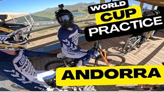 BACK RACING WORLD CUP DH!!!!  ANDORRA PRACTICE