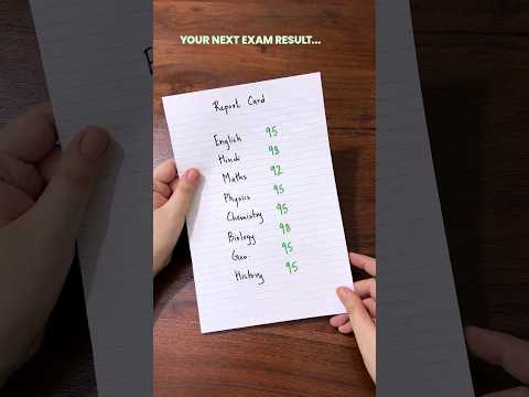 Follow My Secret Study Trick to Score Highest Marks in Exams! 🔥😎 #study #motivation #studytips