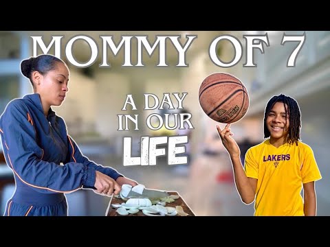 Mommy Of 7: A Day In Our Lives | Jordan’s Basketball Game