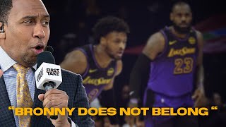 Stephen A Smith Goes Off On Bronny James !!!