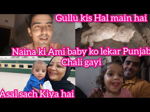 NAINA KI AMI BABY KO LEKAR PUNJAB CHALI GAYI||ASAL SACH KIYA HAI||NAINA AKBAR VLOG