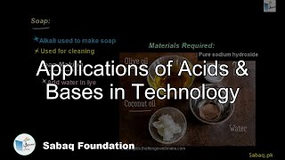 Applications of Acids & Bases in Technology