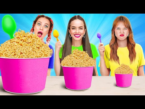 TANTANGAN MAKANAN EPIK || 1000 Lapisan Permen dan Makanan Ringan oleh 123 GO! Seri