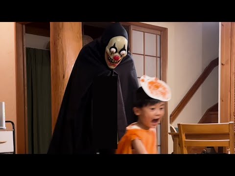 ガチハロウィンしたらストーリー怖すぎて号泣だけどホラーに立ち向かう４歳に感動