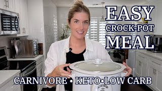 5 Min Prep: Carnivore/Low Carb Crock Pot Meal