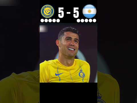Al Nassr VS Argentina  #football #viwes10milion#viralfootballmatch #ronaldo #messi