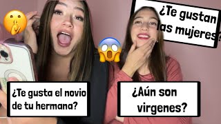 😨 PREGUNTAS INCÓMODAS 🙈 CON MI HERMANA *me puse nerviosa* | Jaque Argaes 