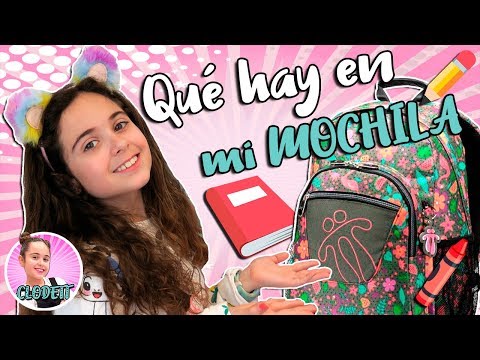 ¿Qué hay en MI MOCHILA de la ESCUELA? 🎒 TAG de la MOCHILA 2018 📚 Lo que llevo para ir a CLASES