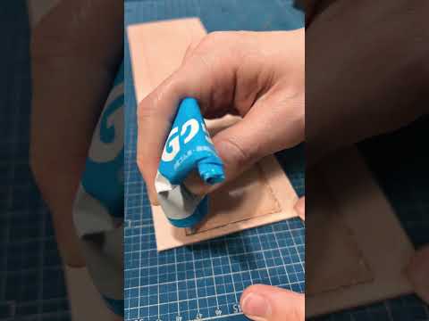 Handcrafting Leather chocolate bar case #leathercraft #making #diy