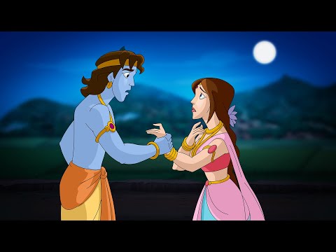 Krishna - राधा कृष्ण का भावुक क्षण 😭 | Cartoon for Kids | Hindi Kahaniya #radhakrishna #krishna