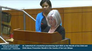 Board of Supervisors April 2025 Proclamation Presentation