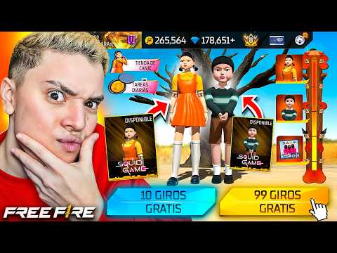 ¡CONSEGUI LA SKIN DE LA MUÑECA DEL JUEGO DEL CALAMAR EN FREE FIRE! 🔥  ( EL PRIMERO EN EL MUNDO ) 😱