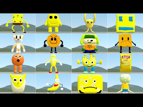 I BECAME ALL YELLOW 3D MEMES NEXTBOT IN GARRY'S MOD