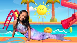 Hadassa y divertidos juegos en la piscina