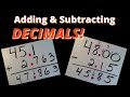 Mastering Addition and Subtraction of Decimals