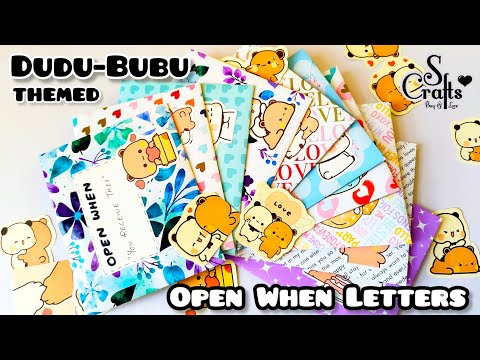 What's Inside dudu bubu Open When Letters ( 10 ) Handmade | Long distance gift ideas | S Crafts