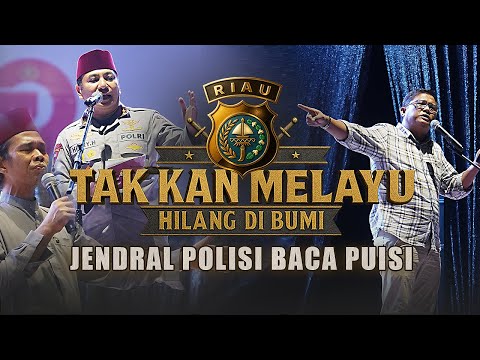 Momen Langka Jenderal Baca Puisi di Depan UAS, Ramon Damora, Rocky Gerung di Bakti Religi Polda Riau