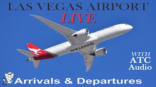 🔴 LAS VEGAS AIRPORT LIVE CAM Nonstop Plane Spotting LAS Aircraft Arrivals & Departures ATC Audio