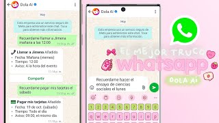 CASI NADIE CONOCE ESTE NUEVO TRUCO SECRETO PARA WHATSAPP Y ESTÁ INCREÍBLE...