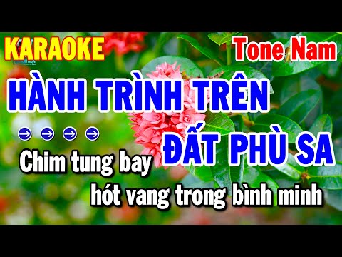 Karaoke Hành Trình Trên Đất Phù Sa Tone Nam Nhạc Sống Beat Chuẩn 2025 | Thanh Hải