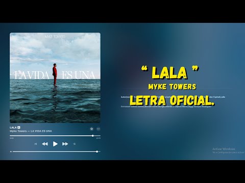 Myke Towers - Lala (Letra Oficial)