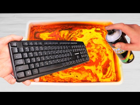 Customize your KEYBOARD with Hydro Dipping