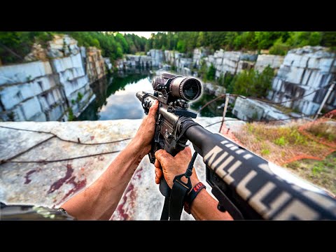HOG Hunting an ABANDONED QUARRY: Catch 'N Cook (THERMAL FOOTAGE!!)
