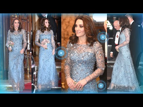 Princess Kate Just STOLE the Show in This Icy Blue Gown #katefashion