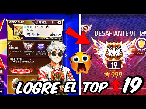 ASI LOGRE LLEGAR A LAS  "999"  ESTRELLAS EN DE-CLA POSICIONÁNDOME EN EL TOP 19 REGIONAL ☠ FREE FIRE